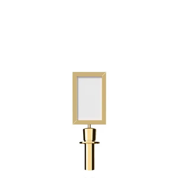 Stanchion Post Top Sign Frame 7x11